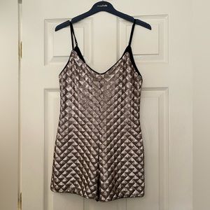 June & Hudson small sequined romper